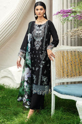Y-1004 | 3Pc Unstitched Suit Luxury Lawn V-10 Riwayat By Ramsha